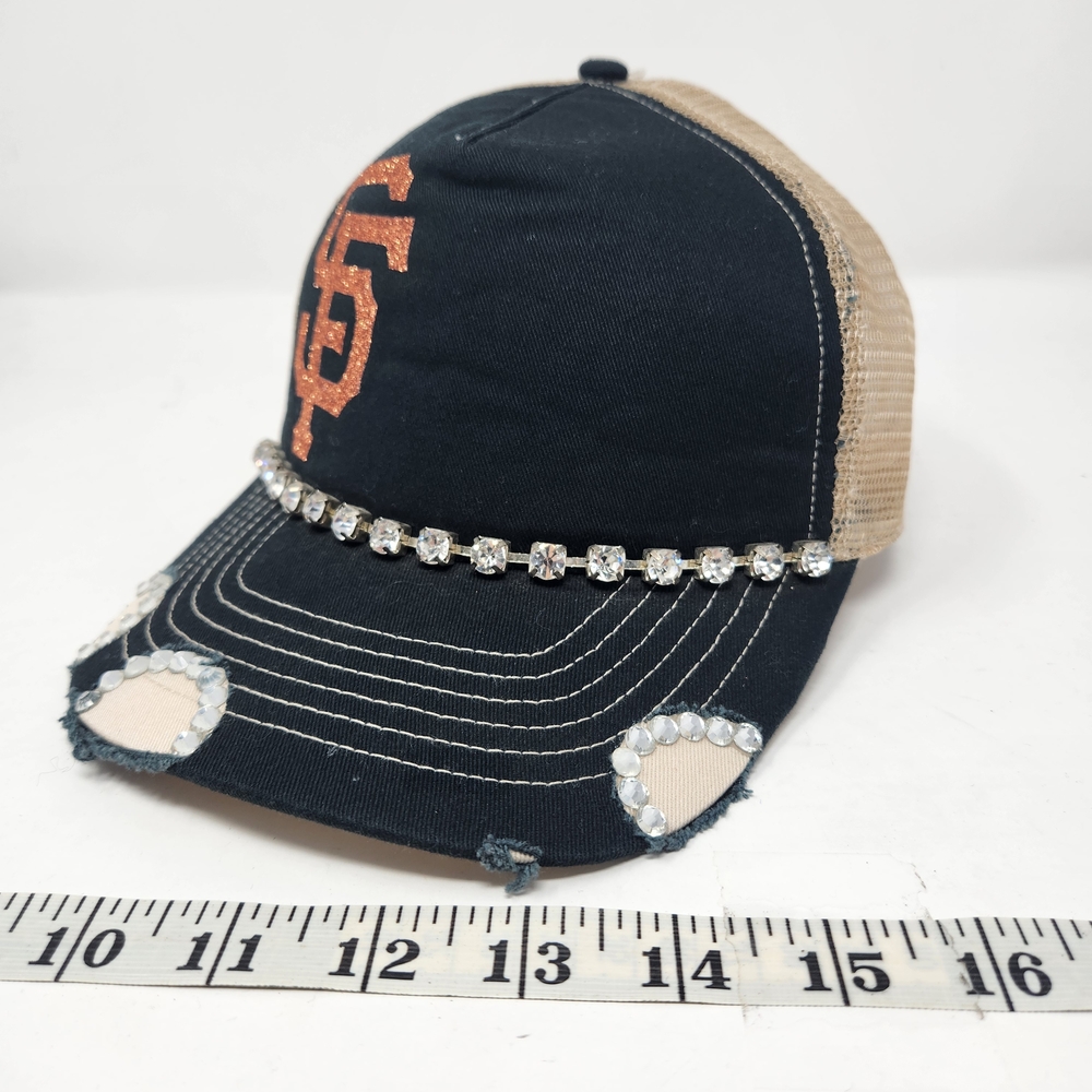 SF Giants Inspired Bling Hat